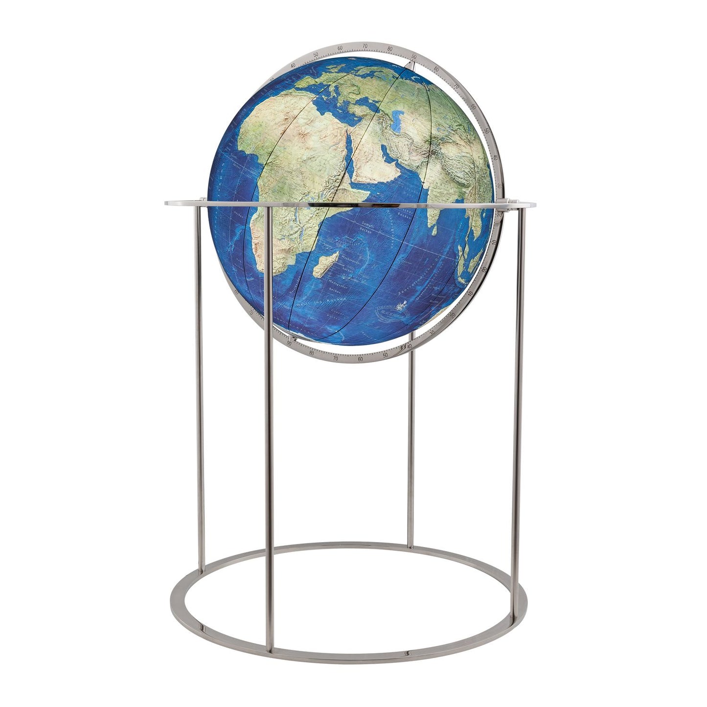 Columbus BLACK SERIES globe sur pied Savannah D 60 cm verre acrylique et acier inoxydable