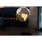 Globe sur pied Columbus BLACK SERIES Radiant D 60 cm verre acrylique et acier inoxydable