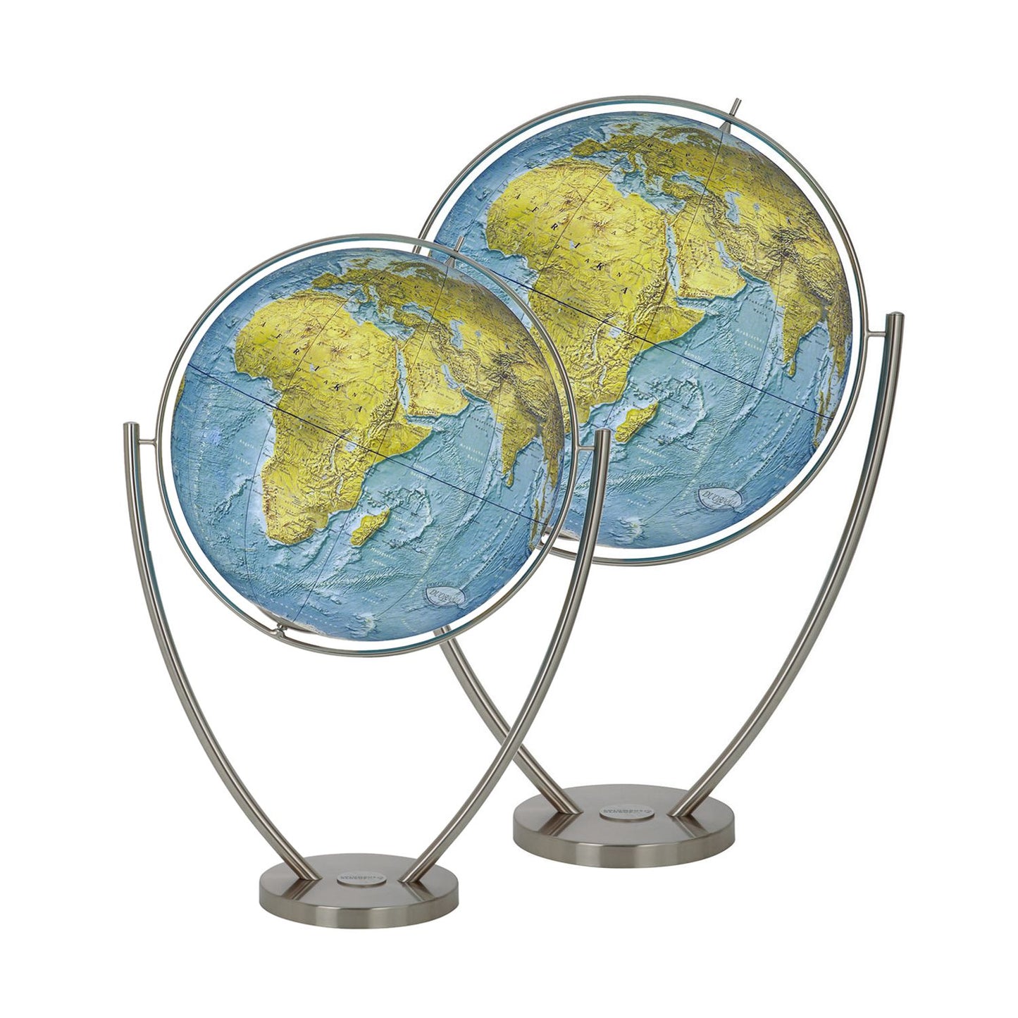 Globe sur pied Columbus Magnum DUORAMA avec pied à fourche en acier inoxydable, jusqu'à D 100 cm