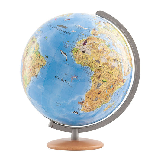 Globe lumineux enfant Columbus Our Earth D 34 cm avec stylo explorateur