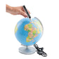 Globe lumineux Columbus pour les fans de football D 26 cm alimenté par Kicker