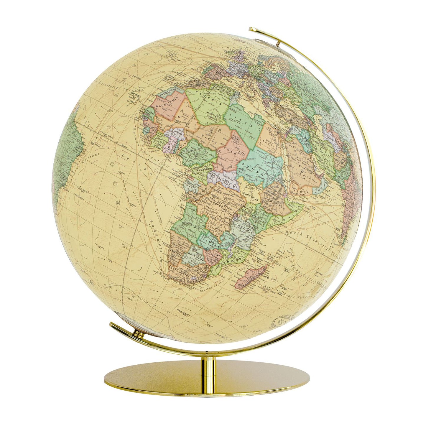 Globe illuminé Columbus Royal D 40 cm Image de carte en anglais, différentes variantes