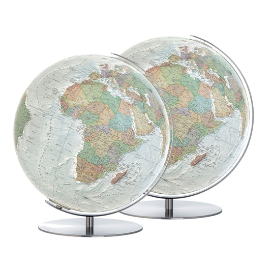 Globe lumineux Columbus Duo Alba D 34 cm, carte française, diverses variantes