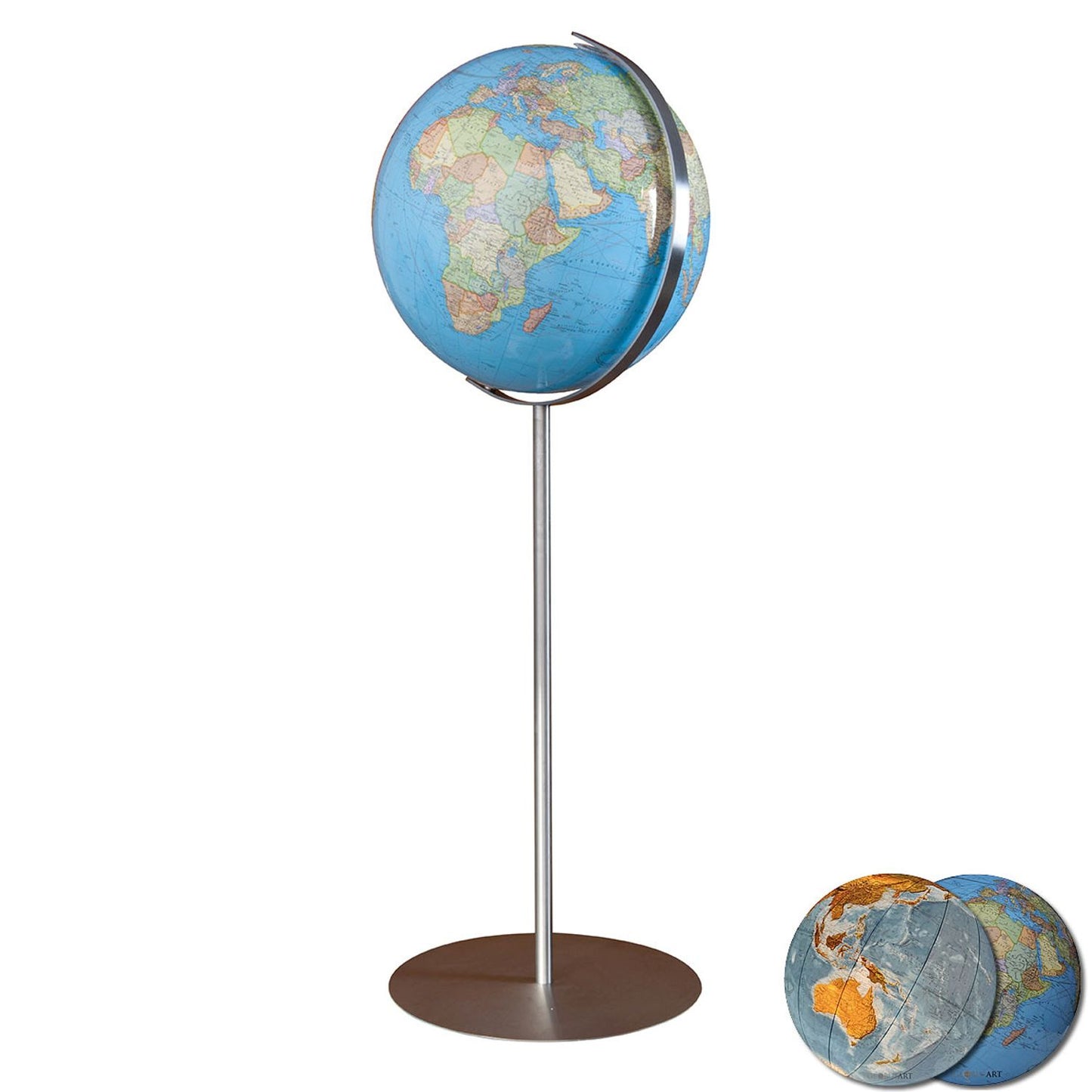 Columbus Duo Illuminated Globe Stand Globe D 40 cm Carte anglaise, différentes variantes