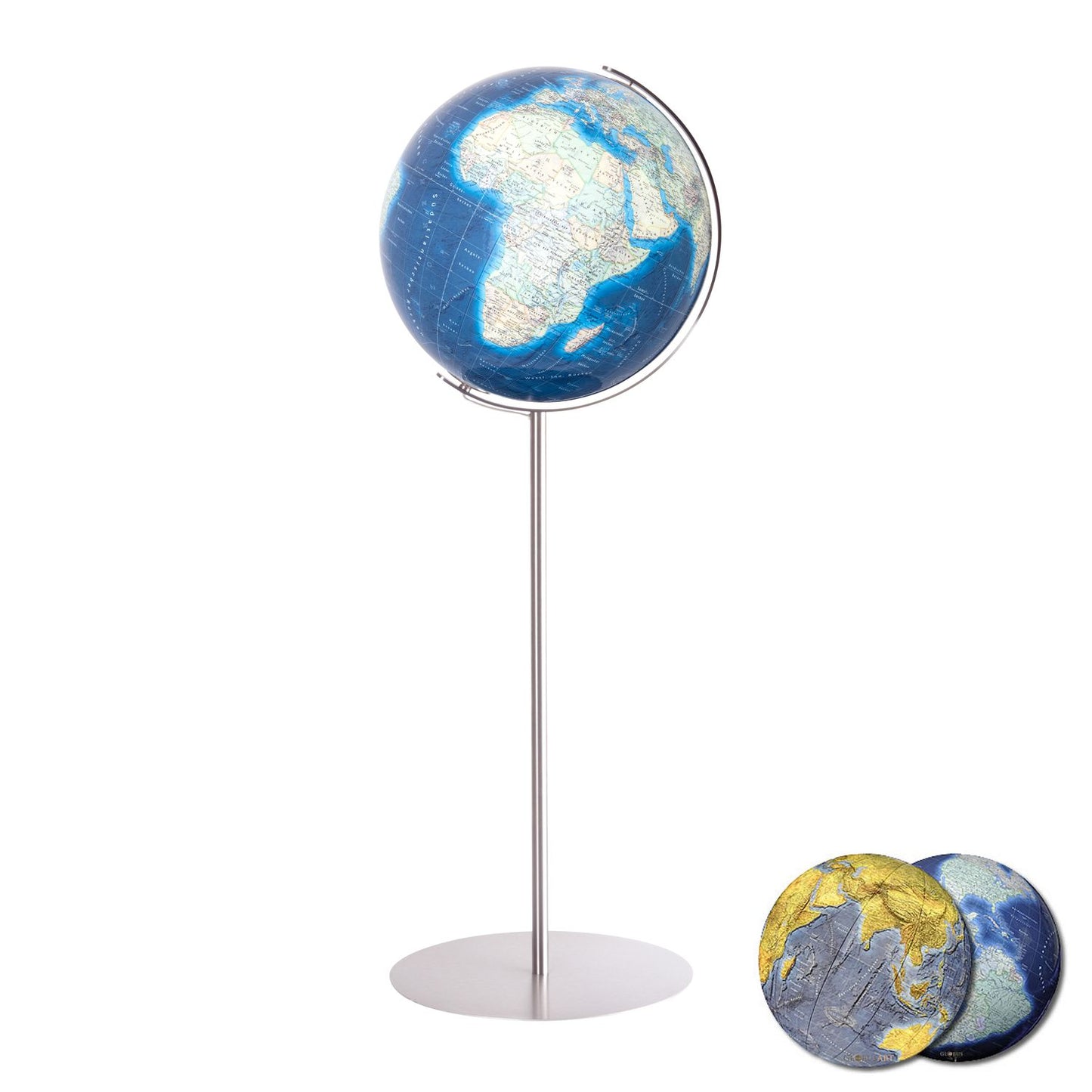 Globe terrestre Columbus Duo Azzurro D 40 cm, carte anglaise, diverses variantes