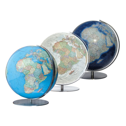 Globe de table Columbus D 51 cm verre acrylique, image de carte anglaise, différentes variantes
