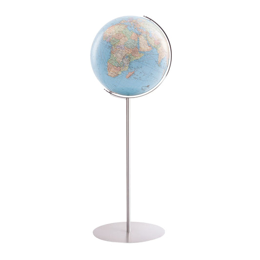 Globe scolaire Columbus DUO D 51 cm, verre acrylique, acier inoxydable, image carte française