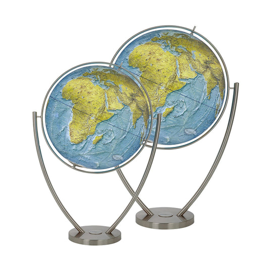 Globe sur pied Columbus Magnum DUORAMA avec base à fourche, français, jusqu'à D 100 cm