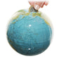 Tirelire mini globe Columbus D 12 cm, image de carte en anglais, différentes variantes