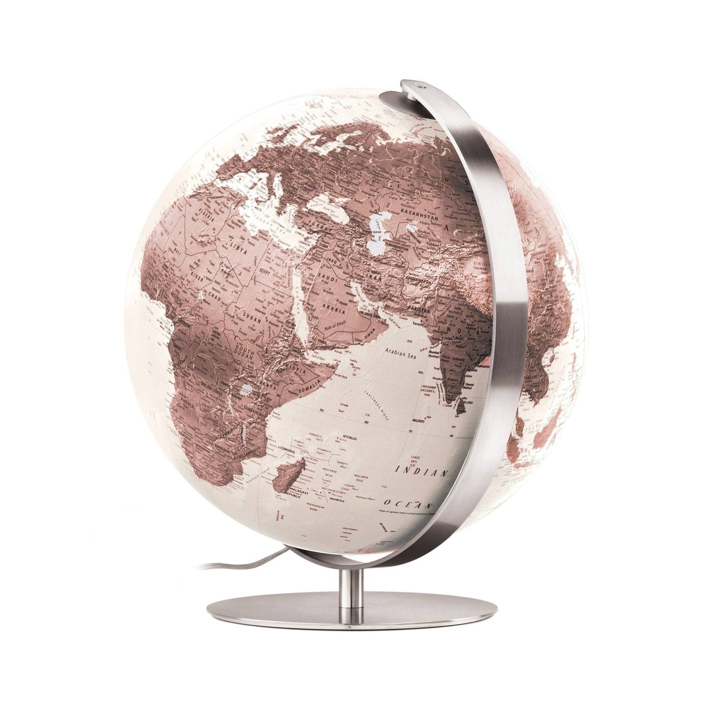 Globe lumineux design Räthgloben, laminé à la main, 37cm D, 42cm H, différentes variantes