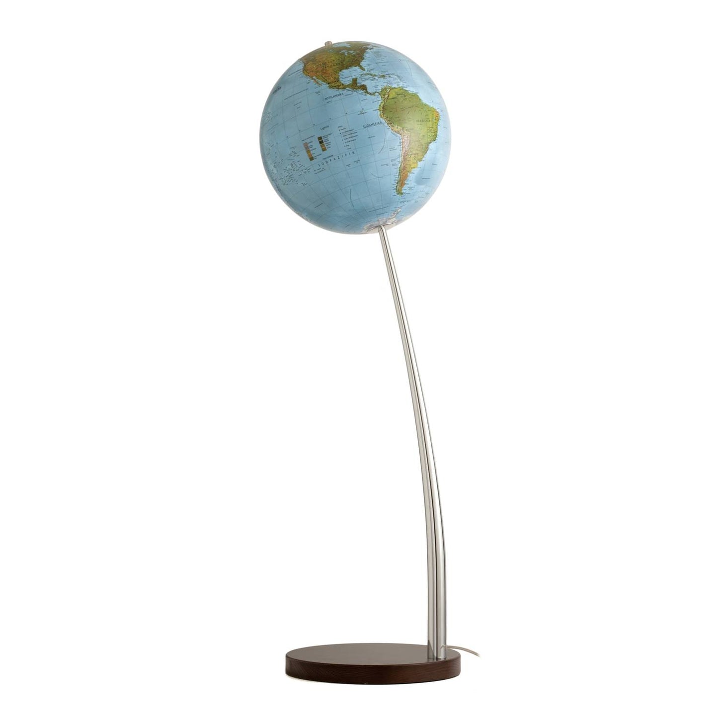 Globe lumineux sur pied Räthgloben, laminé à la main, 37cm D, 120cm H, différentes variantes