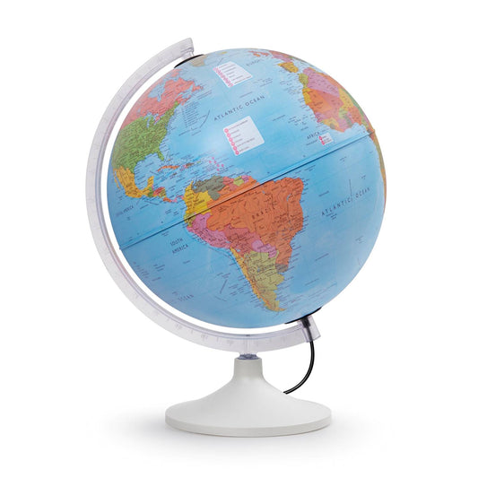 Räthgloben globe lumineux interactif Parlamondo, 30cm D 39cm H, avec stylo ting