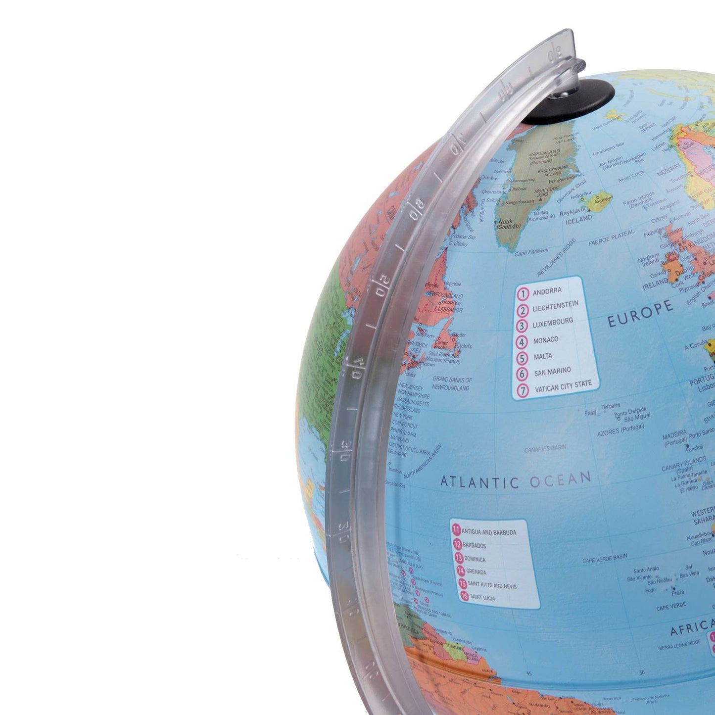 Räthgloben globe lumineux interactif Parlamondo, 30cm D 39cm H, avec stylo ting