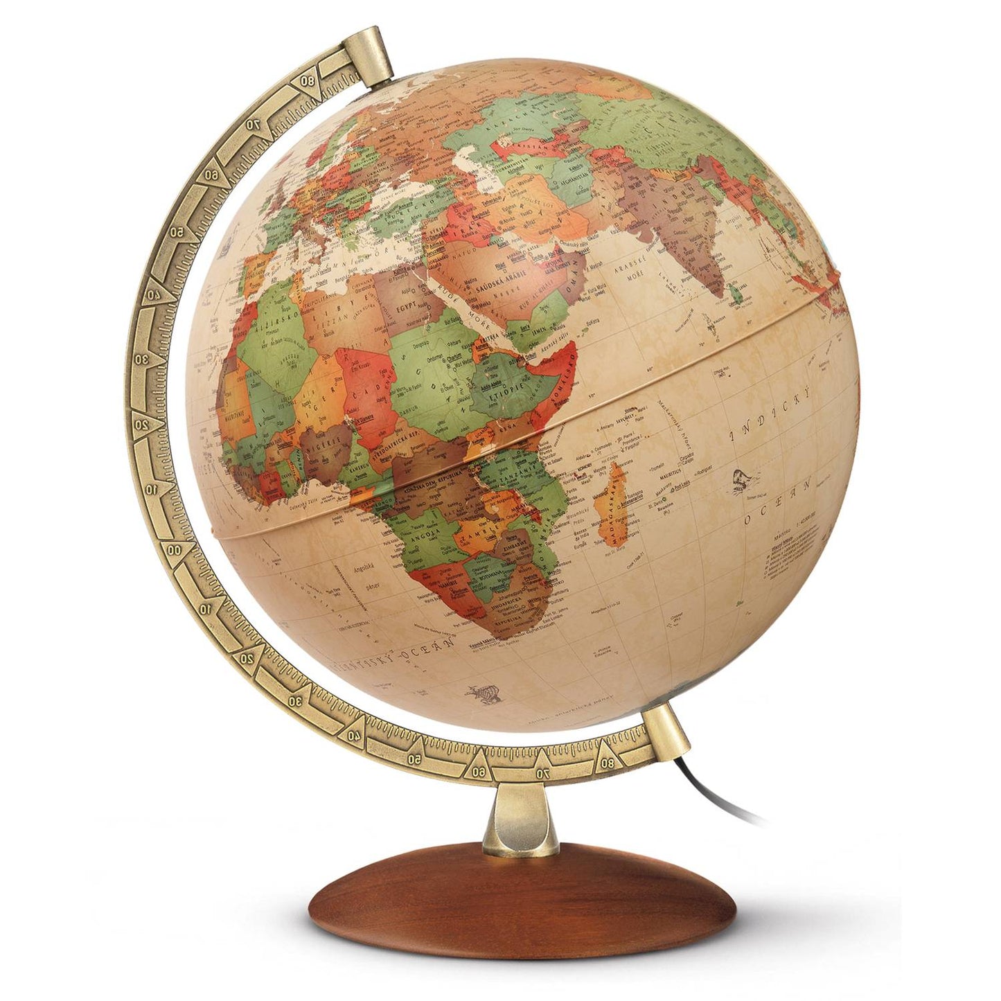 Globe lumineux de style antique Räthgloben, 30cm D, 39cm H, différentes variantes