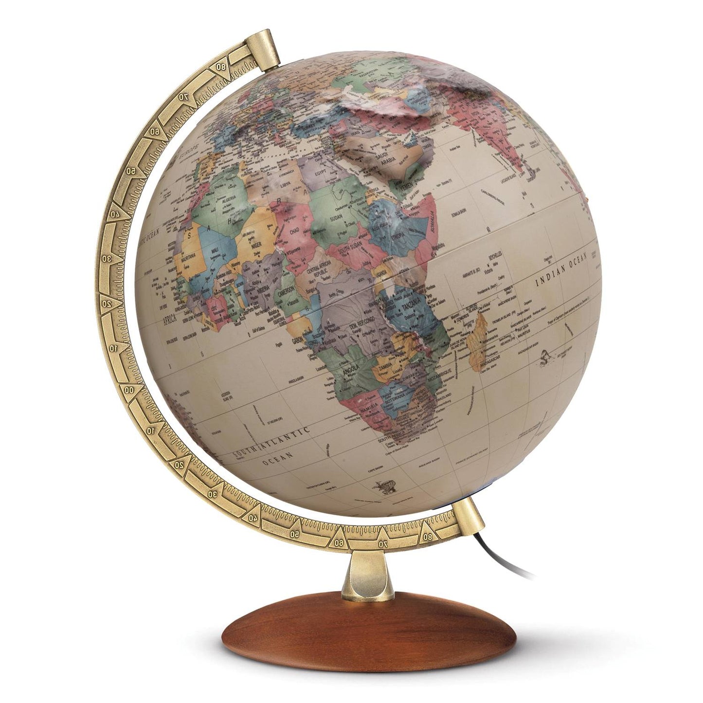 Globe lumineux de style antique Räthgloben, 30cm D, 39cm H, différentes variantes