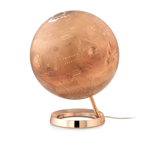 Globe lumineux National Geographic Red Planet Globe de bureau de la planète Mars 30 cm