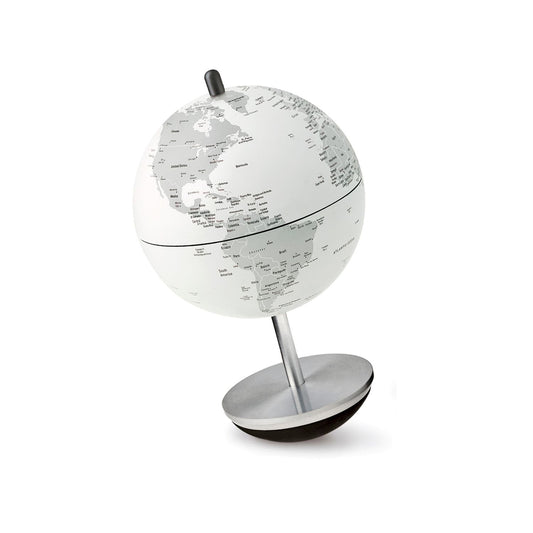 Atmosphere Mini Globe Swing D 11 cm H 19 cm avec globe blanc-gris