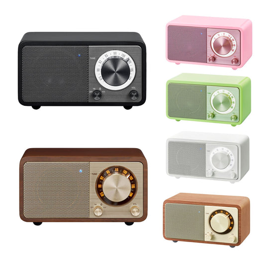 Radio FM compacte Sangean WR-7 avec Bluetooth, autonomie 36h, design rétro