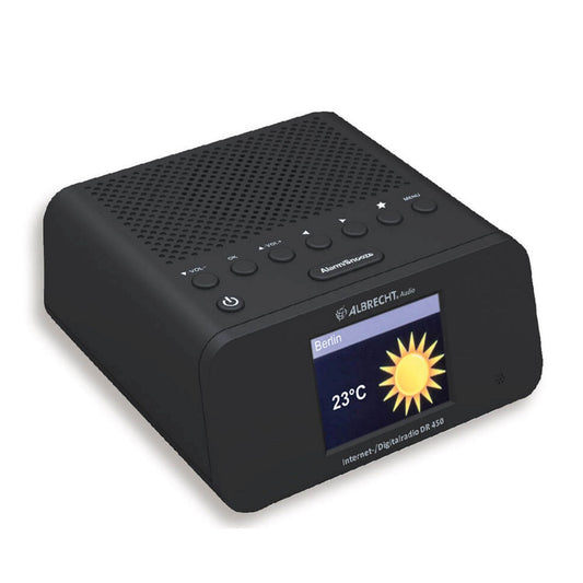 Radio-réveil Albrecht DR 450 Internet/DAB+/FM, compatible avec l'application