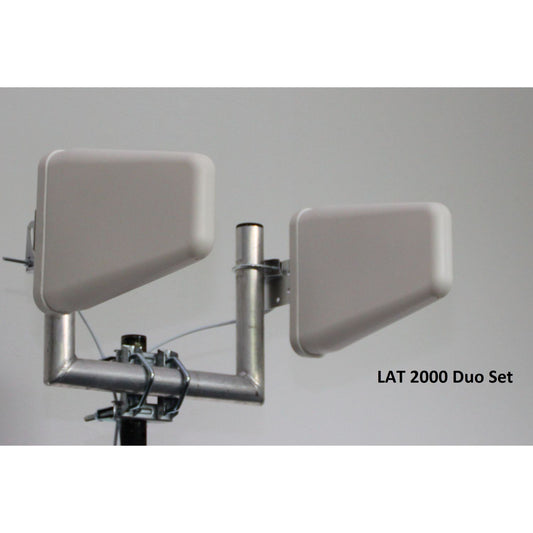 Wittenberg LAT 2000 DUO SET antenne universelle pour tous les réseaux, 790-2690 Mhz, blanc
