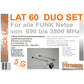 Wittenberg LAT 60 Duo SET 2 x antennes extérieures universelles pour par exemple LTE, Wi-Fi, 5g