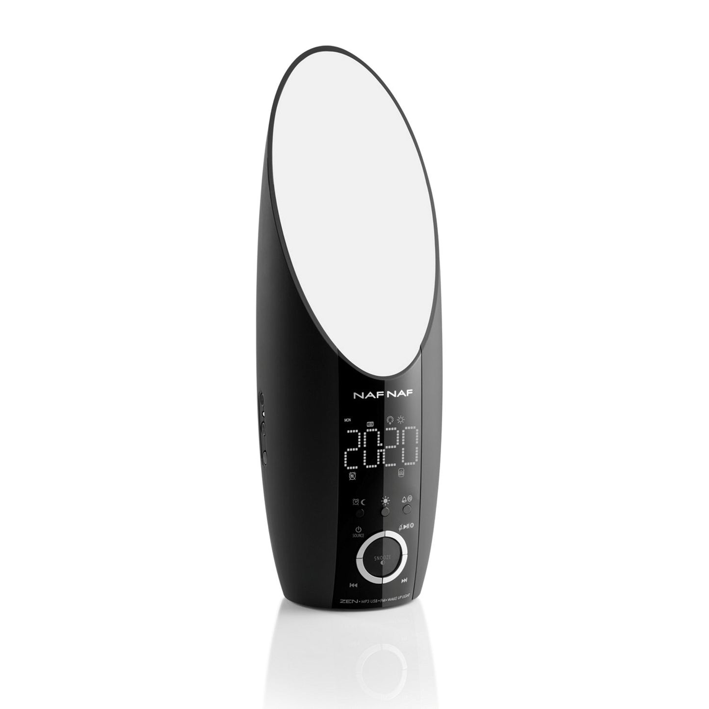 NAFNAF ZEN, réveil lumineux, radio MP3, USB, AUX-IN, différentes couleurs