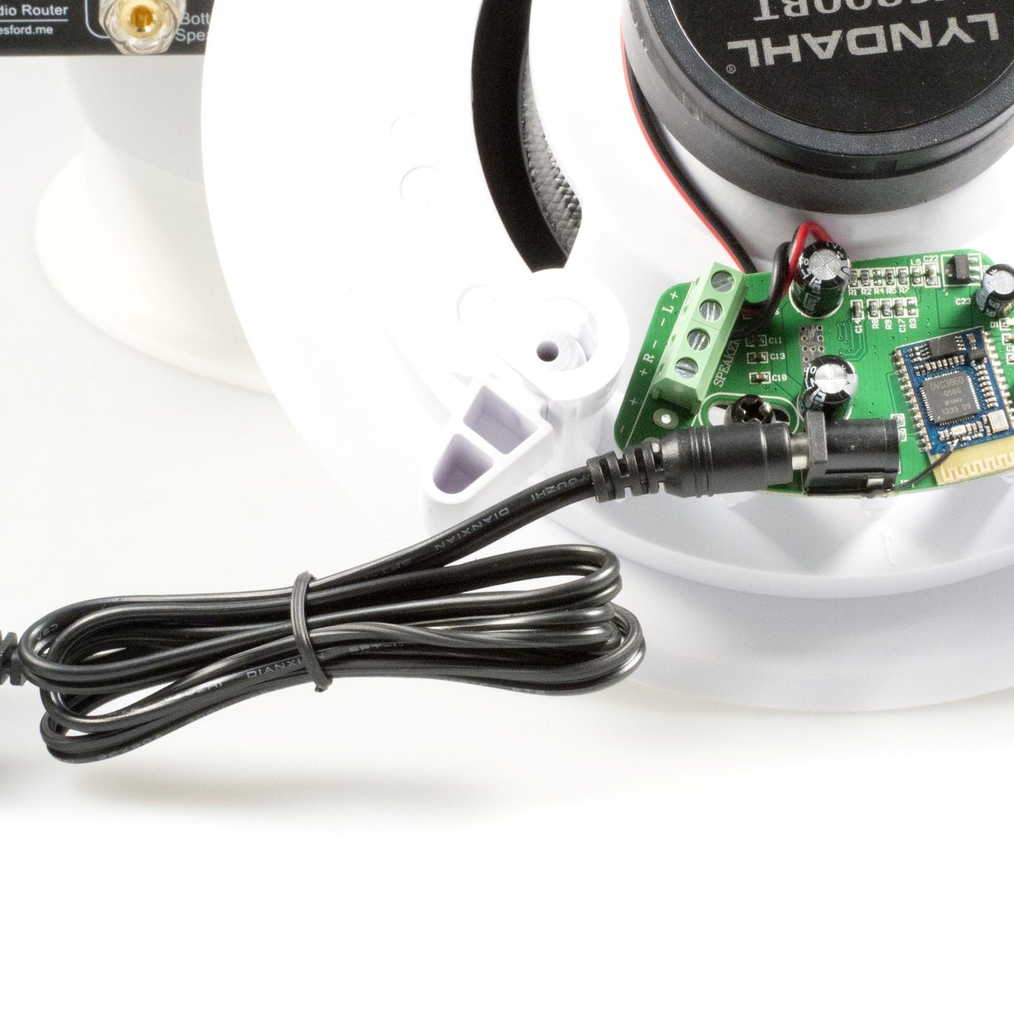 zalias Lyndahl CS200BT, système d'enceintes encastrables 2 voies avec Bluetooth, blanc