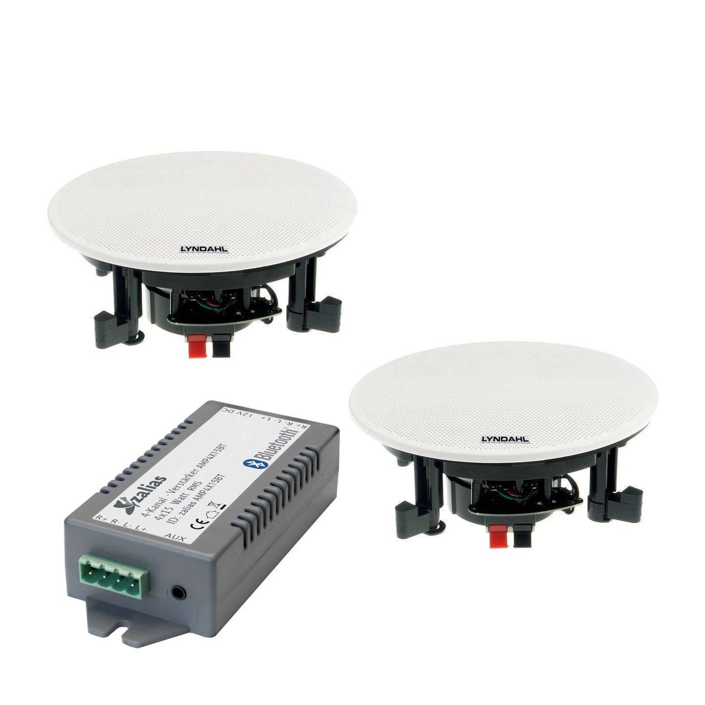 Kit LYNDAHL CS200BT avec 2 ou 4 haut-parleurs et amplificateur Bluetooth
