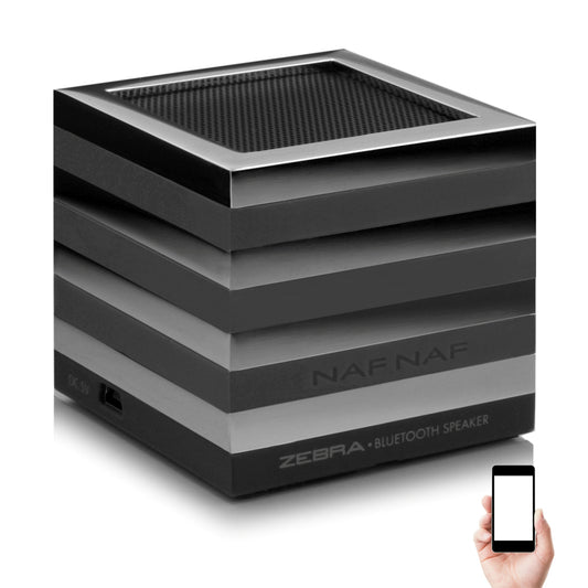 NAFNAF Zebra, enceinte Bluetooth 3.0 portable, 3W, jusqu'à 10 mètres