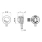 Haut-parleur encastrable UP 10-20, rond 140mm, 20Ohm, plastique blanc