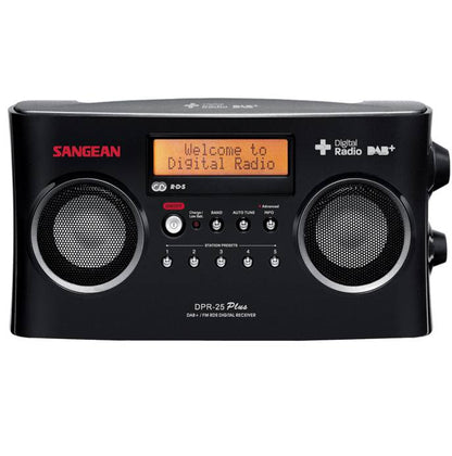 Radio stéréo Sangean DPR-25+ DAB+ et FM avec RDS, 2 couleurs