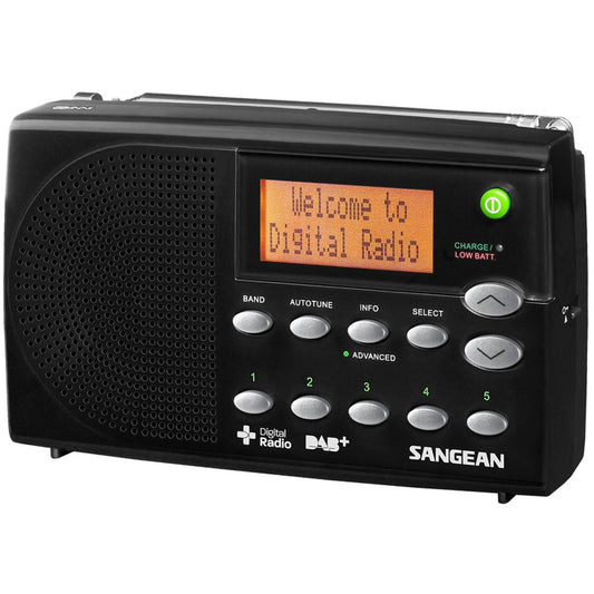 Sangean DPR-65 -basic- radio portable DAB/DAB+ avec haut-parleurs, couleur : noir