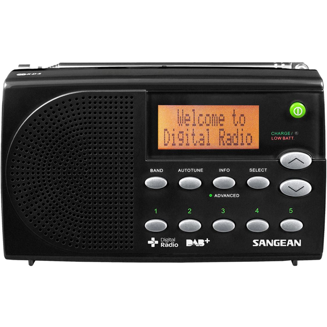 Sangean DPR-65 -basic- radio portable DAB/DAB+ avec haut-parleurs, couleur : noir