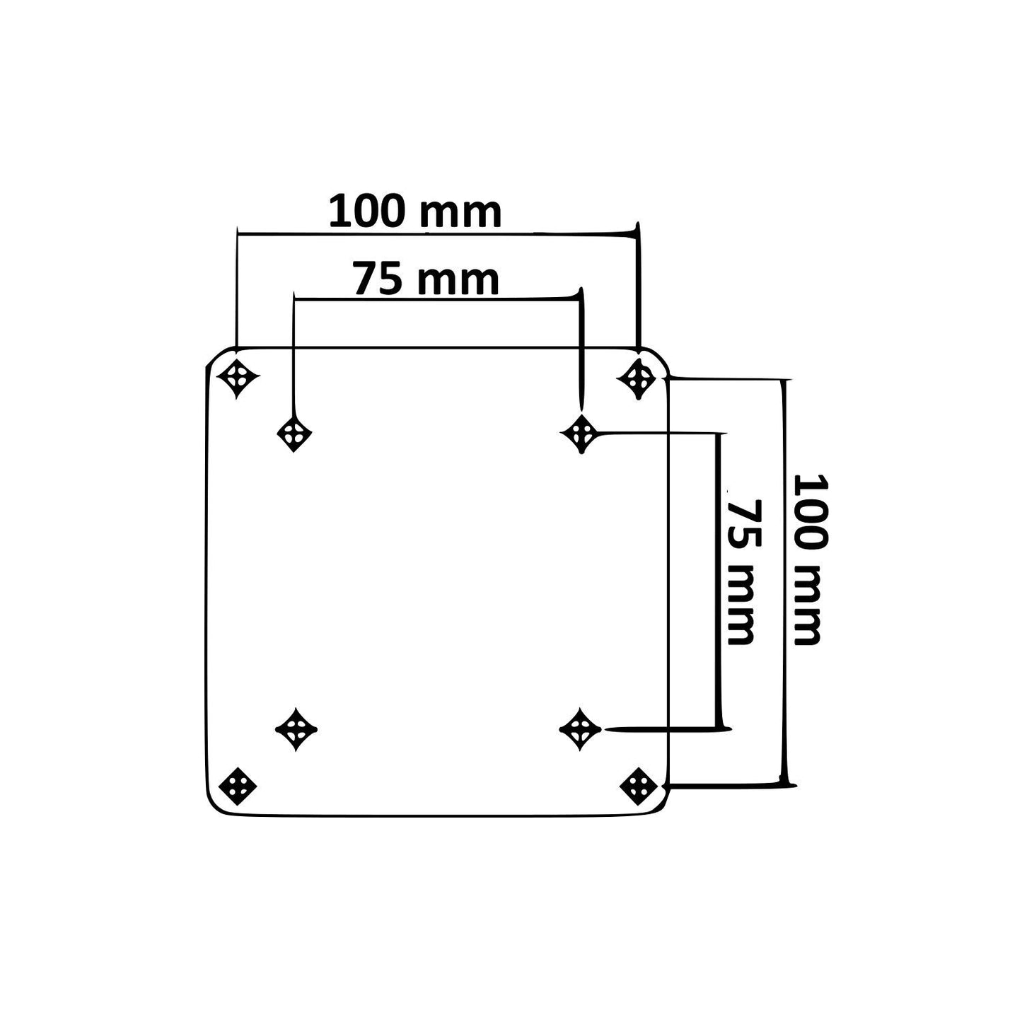 Support TV mural Caratec Flex CFW305S