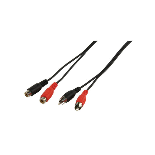 Câble Jack fiche 3.5mm vers 2 raccords 5m