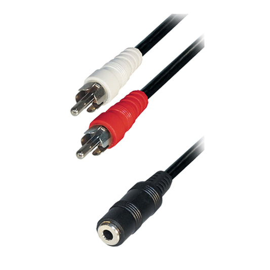 Câble adaptateur jack 3,5 mm vers 2x fiche cinch, 0,2 m