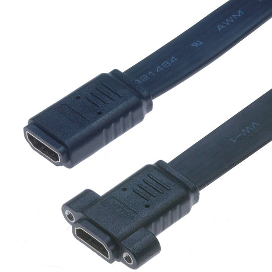 Câble adaptateur plat Lyndahl HDMI 1.4 pour montage sur panneau avant (AF/AF)