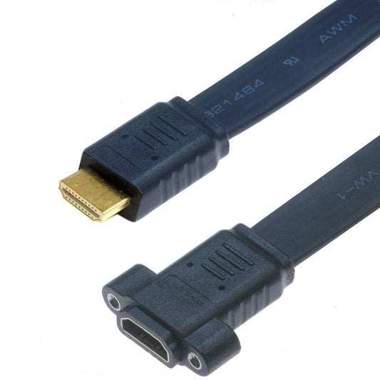 Lyndahl LKPK045, câble adaptateur plat HDMI 1.4 pour montage sur panneau (AF/AM)