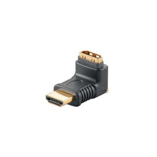 Adaptateur d'angle HDMI raccord à fiche plaqué or, dessus