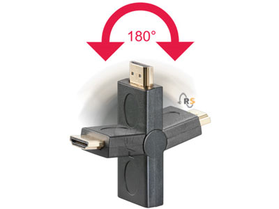 Prise adaptateur d'angle HDMI à brancher, réglable