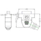 Lyndahl LKPK004 Câble adaptateur DVI-I pour montage sur panneau (support F/F) longueur 0,2