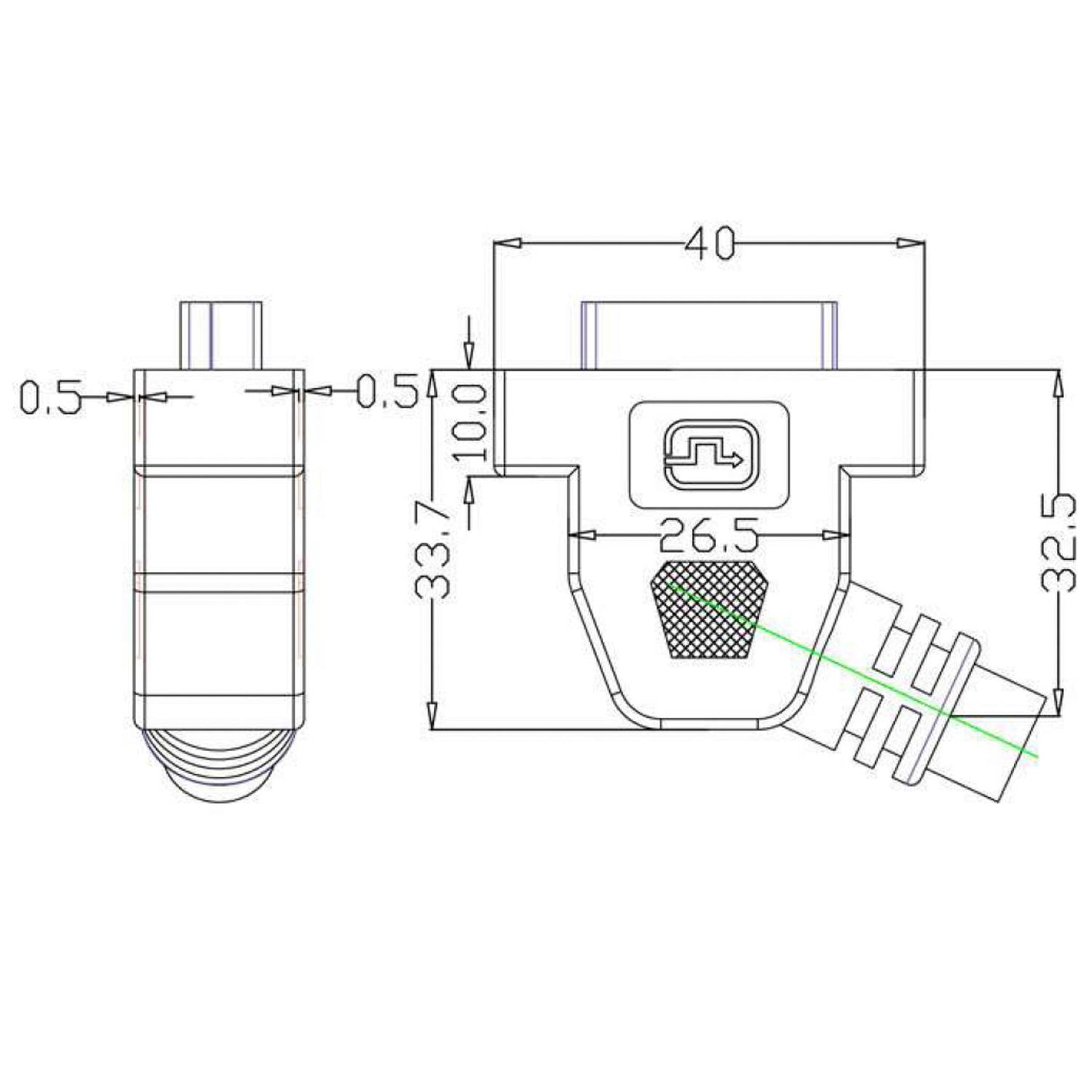 Lyndahl LKPK004 Câble adaptateur DVI-I pour montage sur panneau (support F/F) longueur 0,2