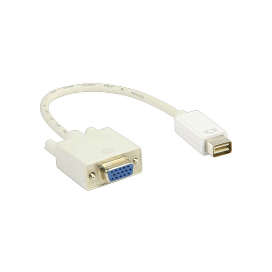 Câble adaptateur mini DVI mâle vers VGA femelle 0,2 m pour Mac