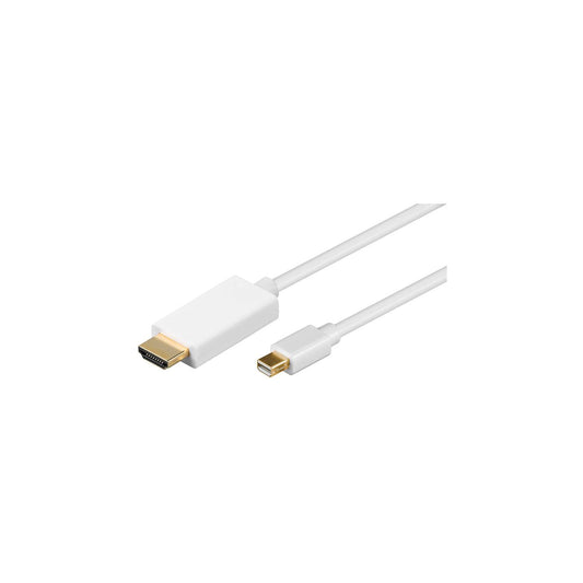 Câble adaptateur MiniDisplayPort vers HDMI blanc différentes longueurs