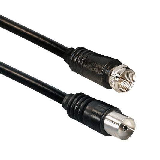Câble d'antenne SAT Connecteur F vers antenne couplant différentes longueurs, noir