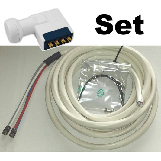 Wittenberg Sat Set Quattro 2 en câble Quattro 1,4 m 100dB et 1 Quad LNB 0,1dB