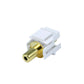 Lyndahl LKK0195XXG Keystone, adaptateur F/F jack 3,5 mm, plaqué or, noir ou blanc