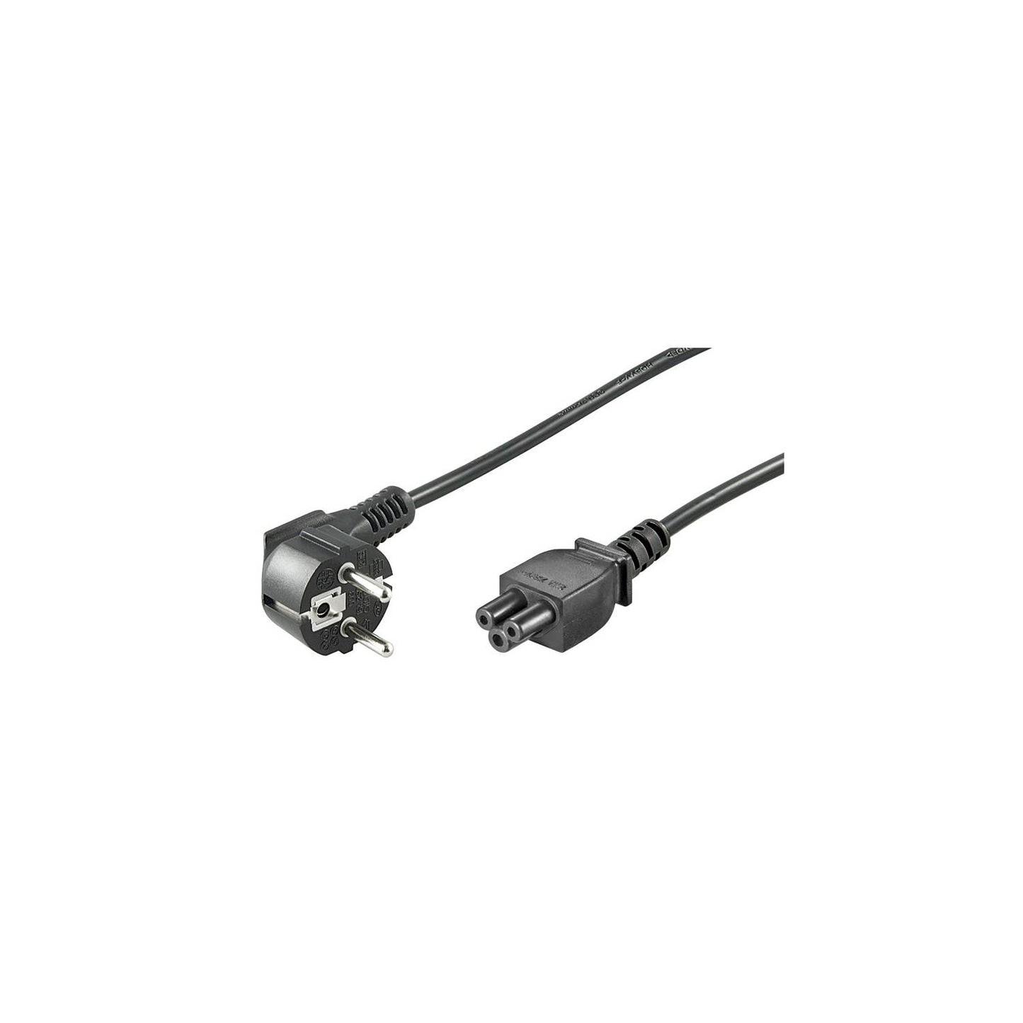 cordon d'alimentation goobay avec prise IEC 320-05 pour alimentations d'ordinateurs portables, 1,8 m, prise coudée