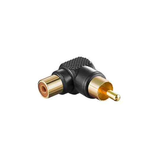 Adaptateur d'angle Cinch fiche cinch vers raccord cinch noir
