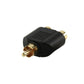 Adaptateur d'angle Cinch fiche vers couplage Cinch neutre haut de gamme